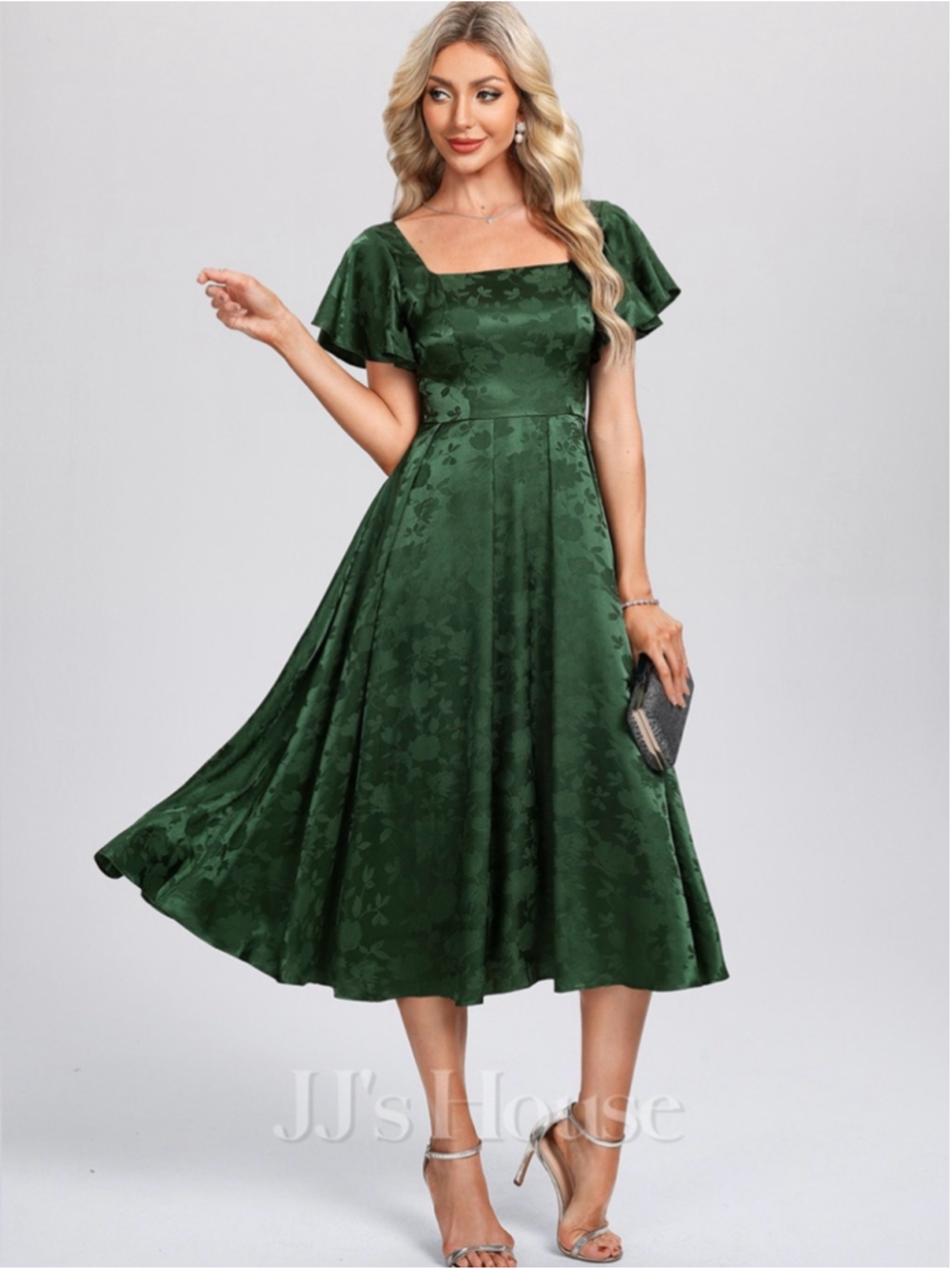 Green Floral JJ's House Dress